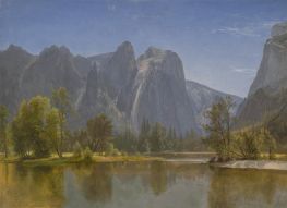 Im Yosemite, n.d. von Bierstadt | Kunstdruck