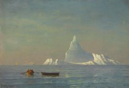 Eisberge, c.1883 von Bierstadt | Leinwand Kunstdruck