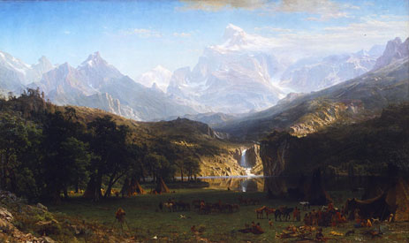 The Rocky Mountains, Lander's Peak, 1863 | Bierstadt | Giclée Canvas Print