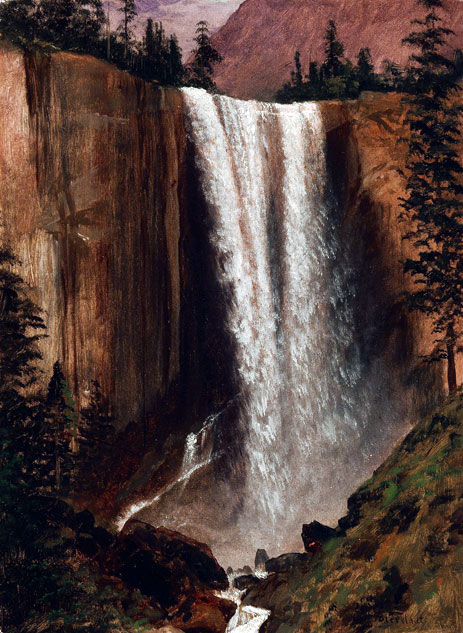 Yosemite Falls, c.1863 | Bierstadt | Giclée Canvas Print