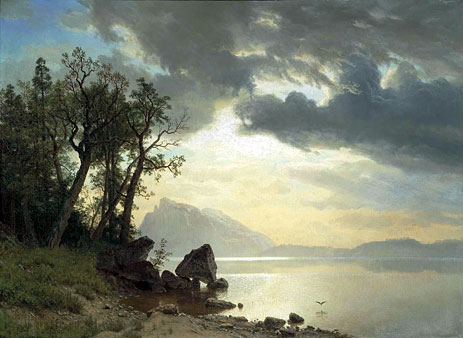 Lake Tahoe, Kalifornien, 1867 | Bierstadt | Giclée Leinwand Kunstdruck