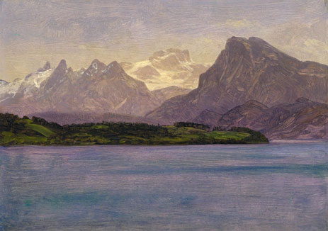Alaskan Küstenbereich, c.1889 | Bierstadt | Giclée Leinwand Kunstdruck