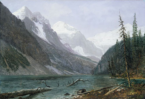 Canadian Rockies, Lake Louise, c.1889 | Bierstadt | Giclée Leinwand Kunstdruck