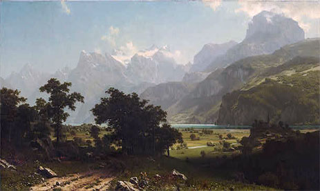 Lake Lucerne, 1858 | Bierstadt | Giclée Canvas Print