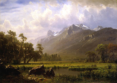 Die Sierras nahe Lake Tahoe, Kalifornien, 1865 | Bierstadt