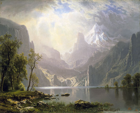 In the Sierras, 1868 | Bierstadt | Giclée Leinwand Kunstdruck