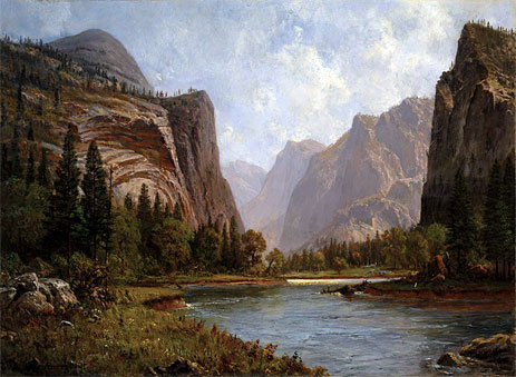 Gates of the Yosemite, c.1882 | Bierstadt | Giclée Leinwand Kunstdruck