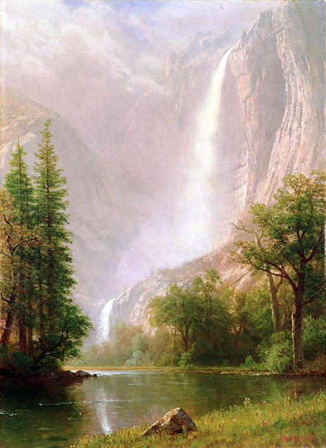 Yosemite Falls, c.1865/70 | Bierstadt | Giclée Canvas Print
