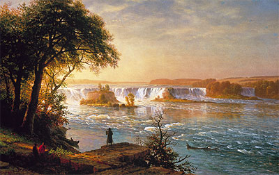 The Falls of St. Anthony, c.1880/87 | Bierstadt | Giclée Leinwand Kunstdruck