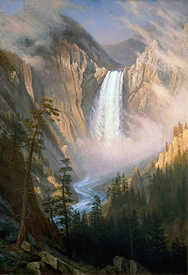 Yellowstone Falls, c.1881 | Bierstadt | Giclée Leinwand Kunstdruck