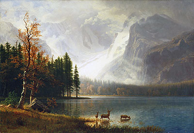 Estes Park, Colorado, Whyte's Lake, c.1877 | Bierstadt | Giclée Leinwand Kunstdruck