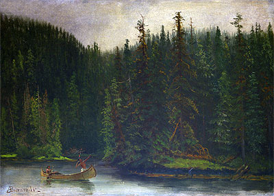 Indian Hunters in Canoe, n.d. | Bierstadt