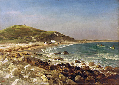 Coastal Scene, n.d. | Bierstadt | Giclée Canvas Print