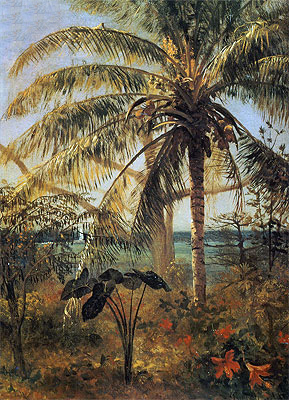 Palm Tree, Nassau, 1892 | Bierstadt | Giclée Leinwand Kunstdruck