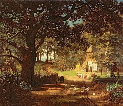 The House in the Woods, n.d. | Bierstadt | Giclée Leinwand Kunstdruck