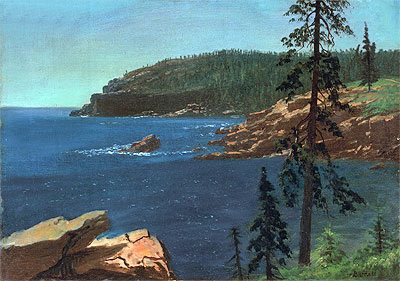 Kalifornische Küste, n.d. | Bierstadt | Giclée Leinwand Kunstdruck