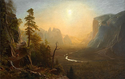 Yosemite Valley, Glacier Point Trail, c.1873 | Bierstadt | Giclée Leinwand Kunstdruck