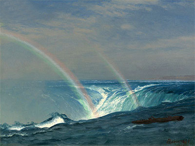 Home of the Rainbow, Horseshoe Falls, Niagara, n.d. | Bierstadt | Giclée Canvas Print