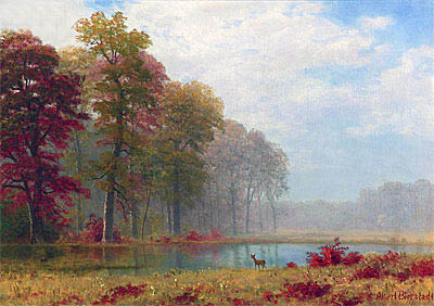 Autumn on the River, n.d. | Bierstadt | Giclée Leinwand Kunstdruck