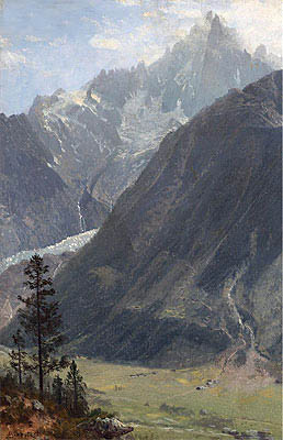 Mountain Landscape, n.d. | Bierstadt | Giclée Leinwand Kunstdruck