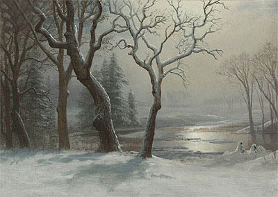 Winter in Yosemite, n.d. | Bierstadt | Giclée Leinwand Kunstdruck