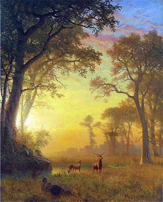 Light in the Forest, n.d. | Bierstadt | Giclée Canvas Print