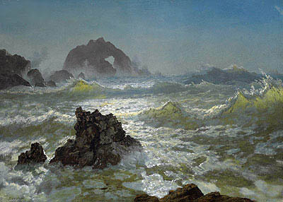 Seal Rock, California, c.1872 | Bierstadt | Giclée Leinwand Kunstdruck