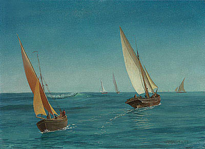 On the Mediterranean, n.d. | Bierstadt | Giclée Canvas Print