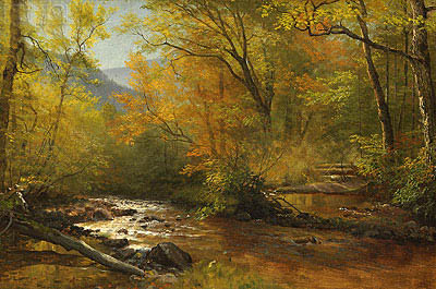 Brook in Woods, n.d. | Bierstadt | Giclée Canvas Print