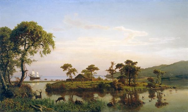 Bartholomew Gosnold bei Cuttyhunk, 1858 | Bierstadt