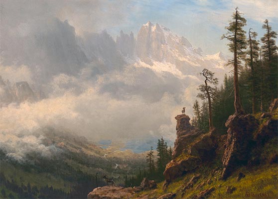 Bierstadt | Sierra Nevada Mountains in California, undated | Giclée Canvas Print
