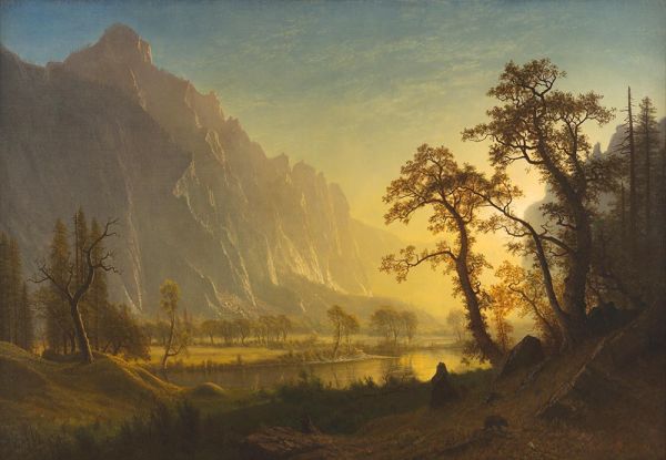 Bierstadt | Sunrise, Yosemite Valley, 1870 | Giclée Canvas Print
