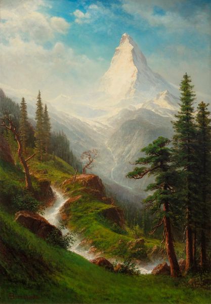 The Matterhorn, undated | Bierstadt | Giclée Canvas Print