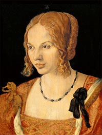 Brustbild einer jungen Venezianerin, 1505 von Durer | Leinwand Kunstdruck