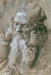 Portrait of an Old Man (Study for a Saint), 1521 by Durer | Paper Art Print