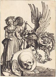 Durer | Coat of Arms with a Skull | Giclée Paper Art Print