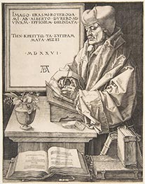 Erasmus of Rotterdam, 1526 von Durer | Papier-Kunstdruck