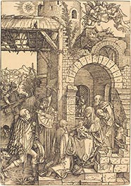 The Adoration of the Magi, c.1501/03 von Durer | Papier-Kunstdruck