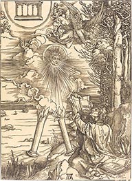 Heiliger Johannes verschlingt das Buch, c.1496/98 von Durer | Papier-Kunstdruck