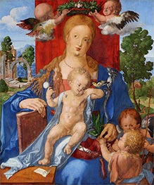 Madonna with the Siskin, 1506 by Durer | Canvas Print