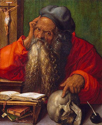 Der heilige Hieronymus im Studierzimmer, 1521 | Durer | Giclée Leinwand Kunstdruck
