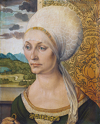 Portrait of Elsbeth Tucher, 1499 | Durer | Giclée Leinwand Kunstdruck