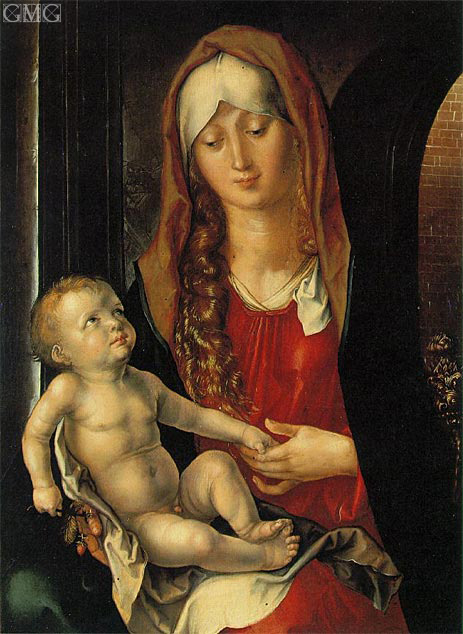 Virgin and Child before an Archway, c.1495 | Durer | Giclée Leinwand Kunstdruck
