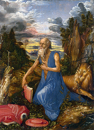 Heiliger Hieronymus in der Wildnis, c.1495 | Durer