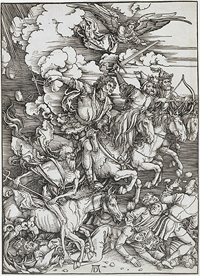 The Four Horsemen from the Apocalypse, 1498 | Durer | Giclée Papier-Kunstdruck