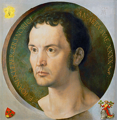 Johannes Kleberger, 1526 | Durer | Giclée Leinwand Kunstdruck