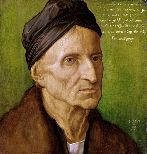 Portrait of Michael Wolgemut, 1516 | Durer | Giclée Leinwand Kunstdruck