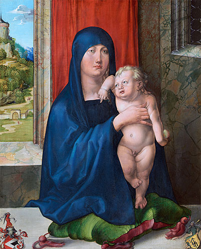 Madonna and Child (Haller Madonna), c.1496/99 | Durer | Giclée Leinwand Kunstdruck