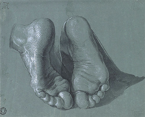Study of Two Feet, c.1508 | Durer | Giclée Paper Art Print