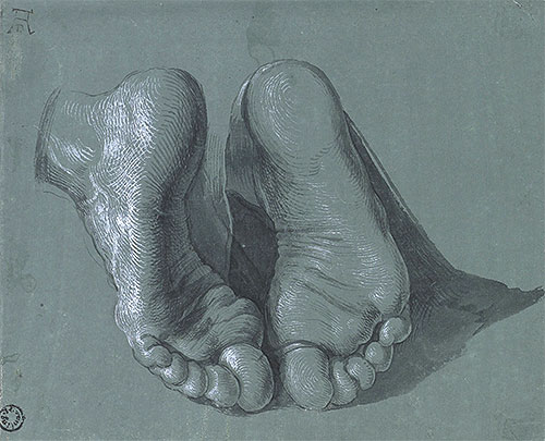 Studie von zwei Füßen, c.1508 | Durer